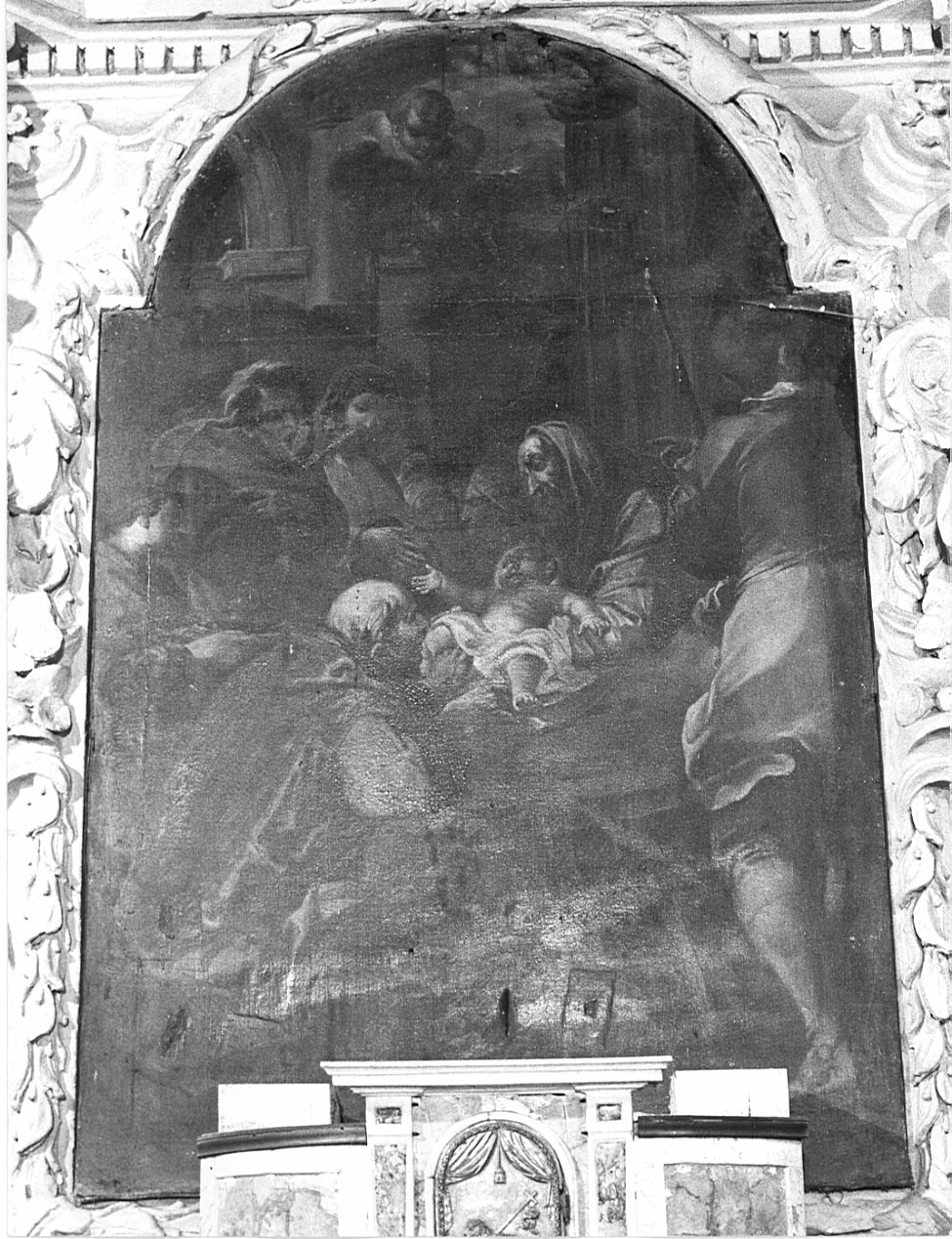 circoncisione di Gesù Bambino (dipinto, opera isolata) - ambito lombardo (fine sec. XVII)