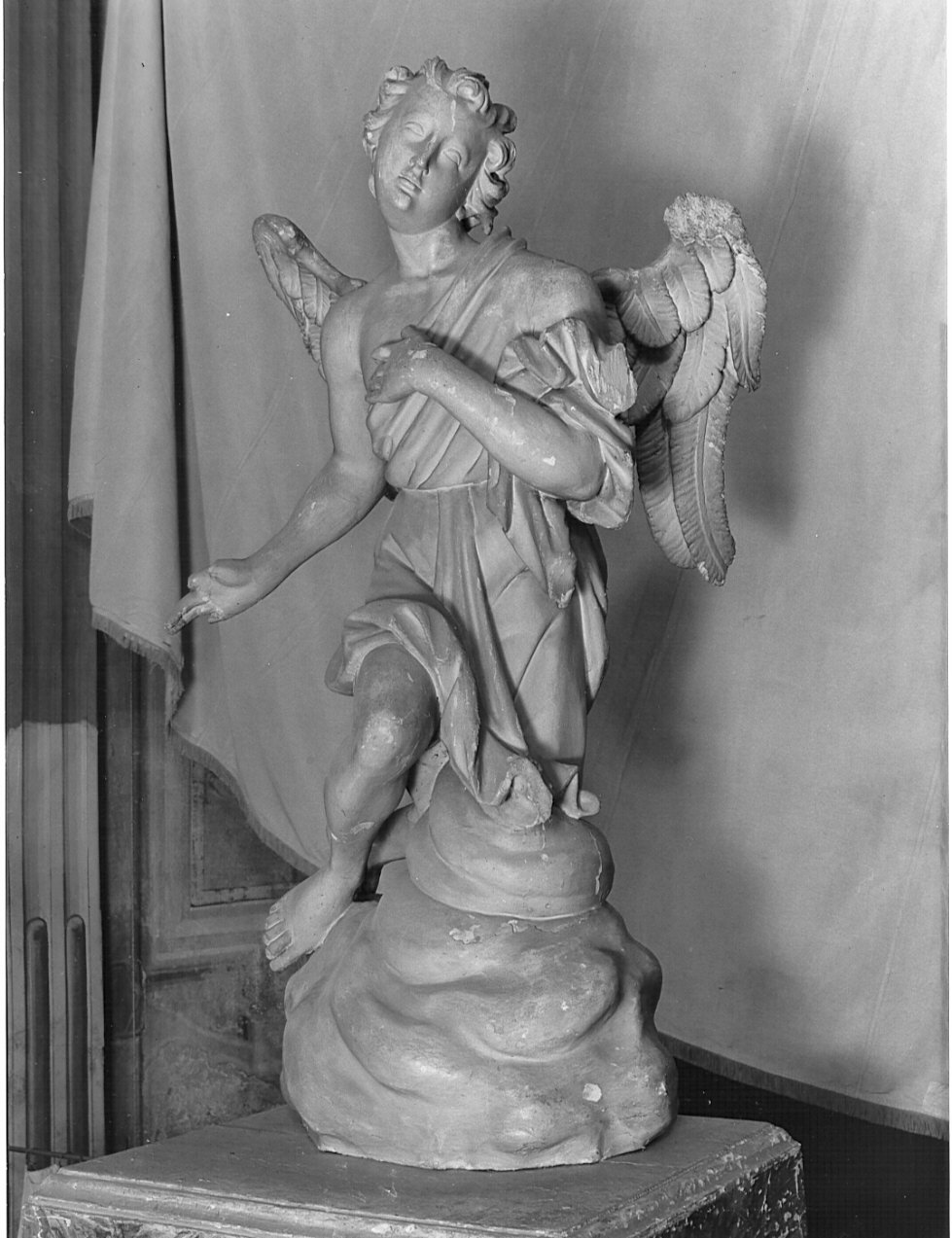 angelo orante (statua, pendant) - bottega lombarda (sec. XVIII)