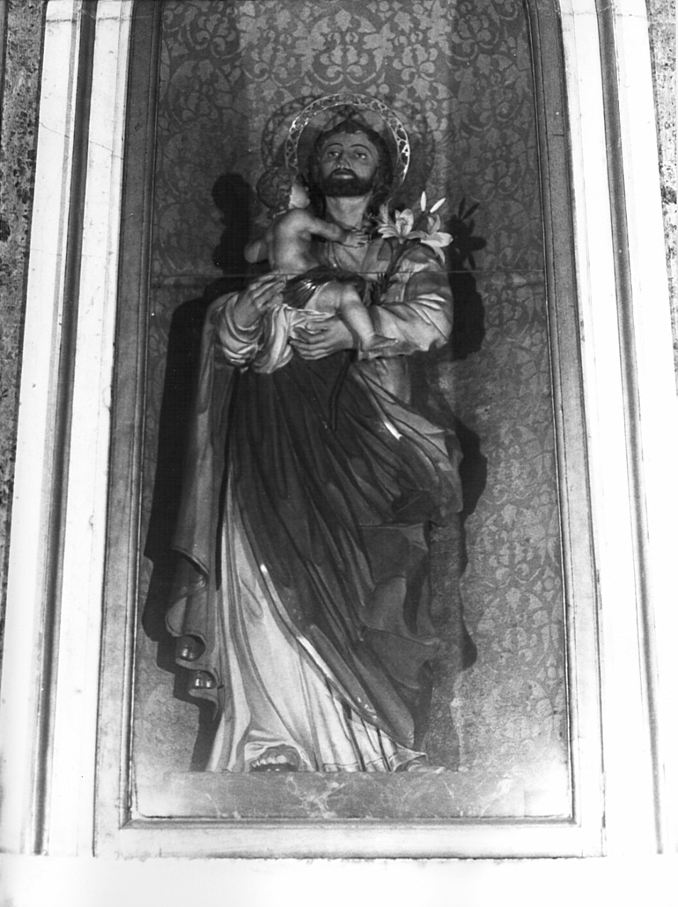 San Giuseppe e Gesù Bambino (statua, opera isolata) - bottega lombarda (secc. XVIII/ XIX)