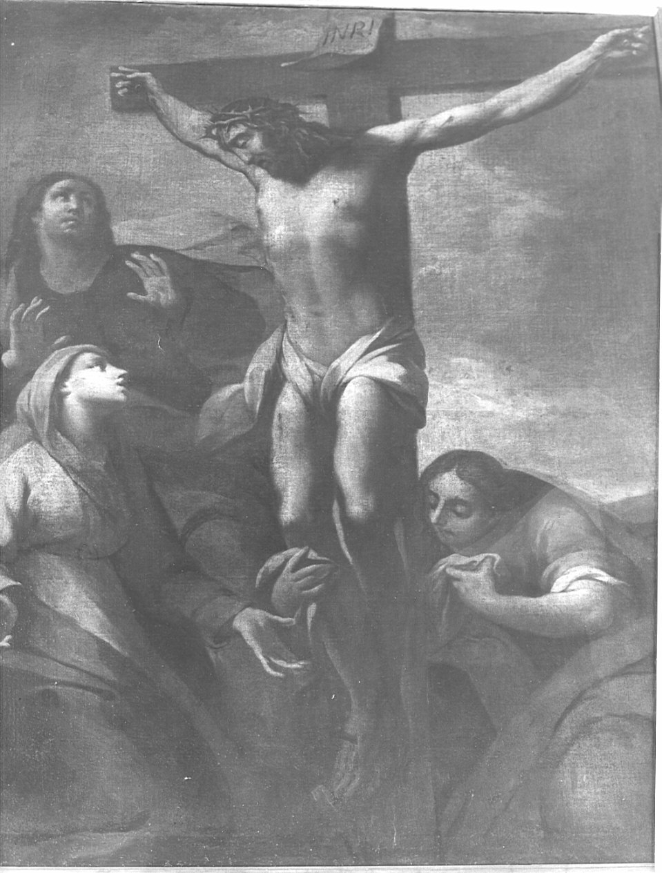 stazione XII: Gesù innalzato e morto in croce (dipinto, elemento d'insieme) - ambito lombardo (sec. XVIII)