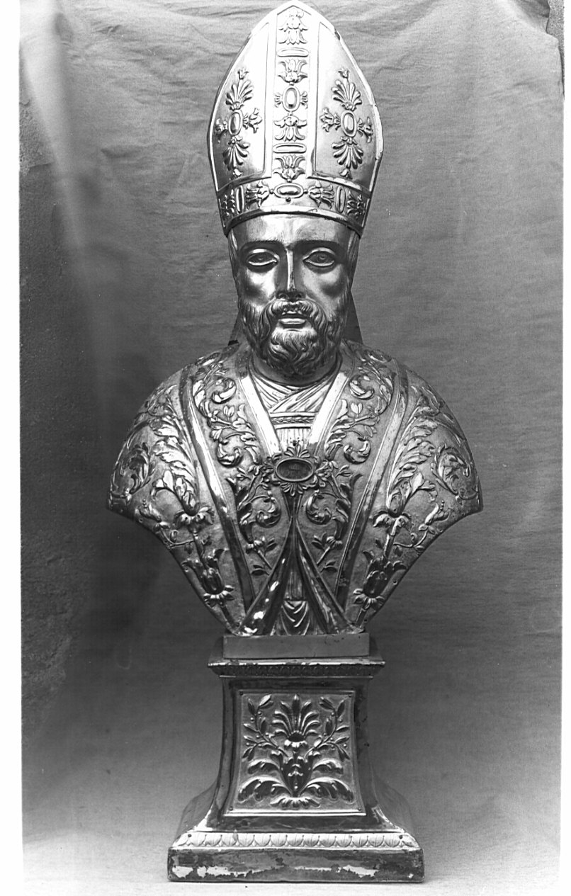 San Magno vescovo (reliquiario - a busto, opera isolata) - bottega lombarda (prima metà sec. XIX)