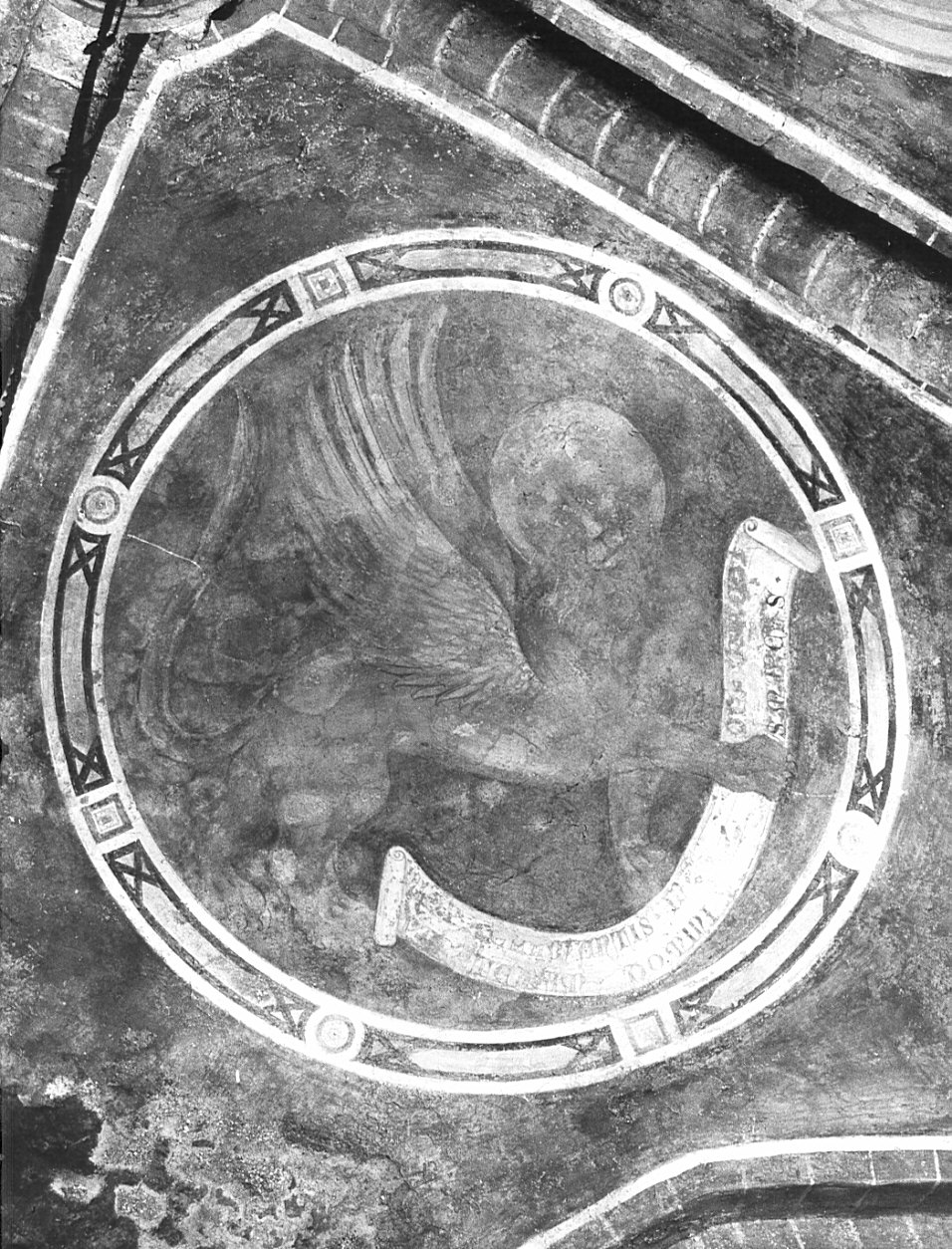simbolo di San Marco: leone (dipinto, elemento d'insieme) - ambito lombardo (terzo quarto sec. XIV)