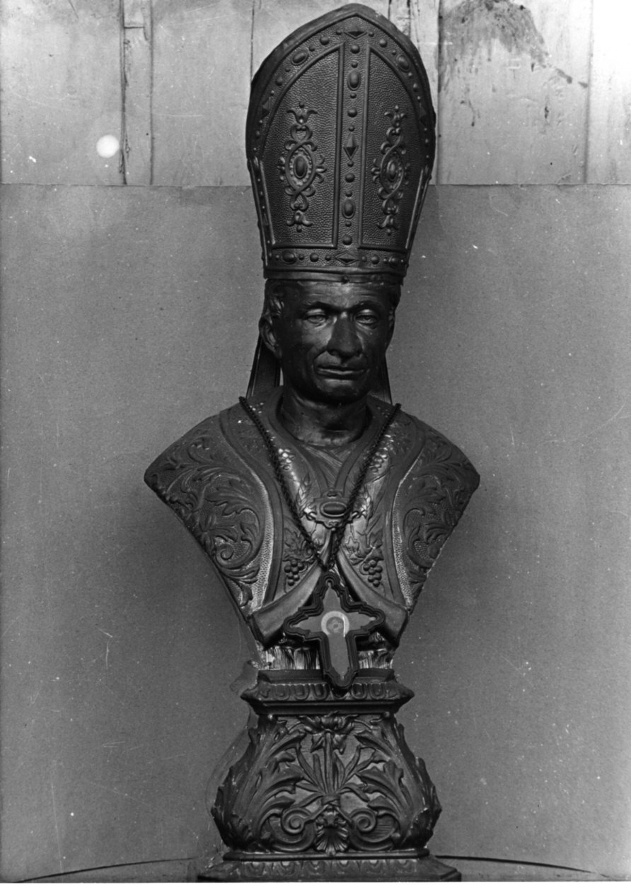San Carlo Borromeo (reliquiario - a busto, opera isolata) - bottega lombarda (sec. XX)
