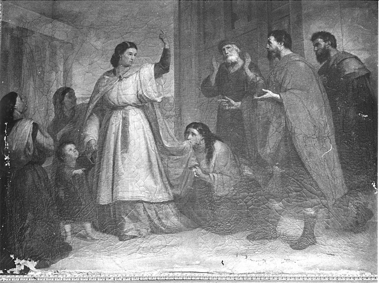 Santi Quirico e Giulitta (dipinto, opera isolata) di Sabatelli Luigi il Giovane (attribuito) (sec. XIX)