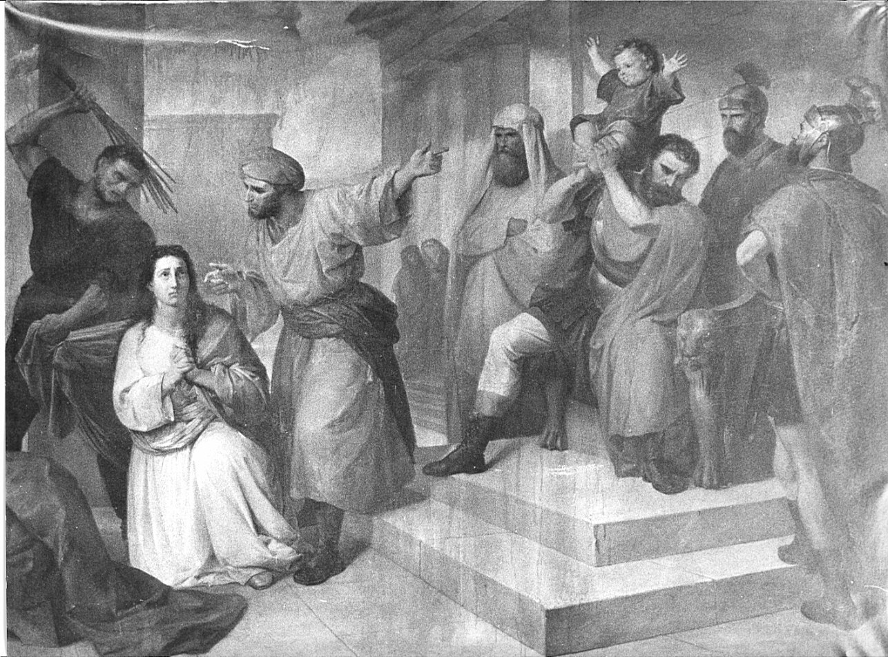 martirio dei Santi Quirico e Giulitta (dipinto, opera isolata) di Sabatelli Luigi il Giovane (attribuito) (sec. XIX)