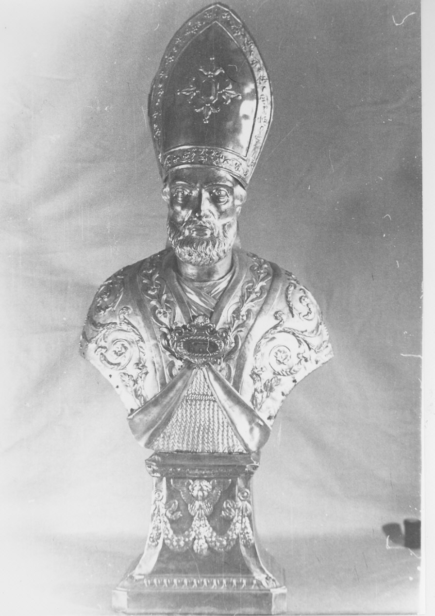 San Siro (reliquiario - a busto, opera isolata) - bottega lombarda (metà sec. XIX)