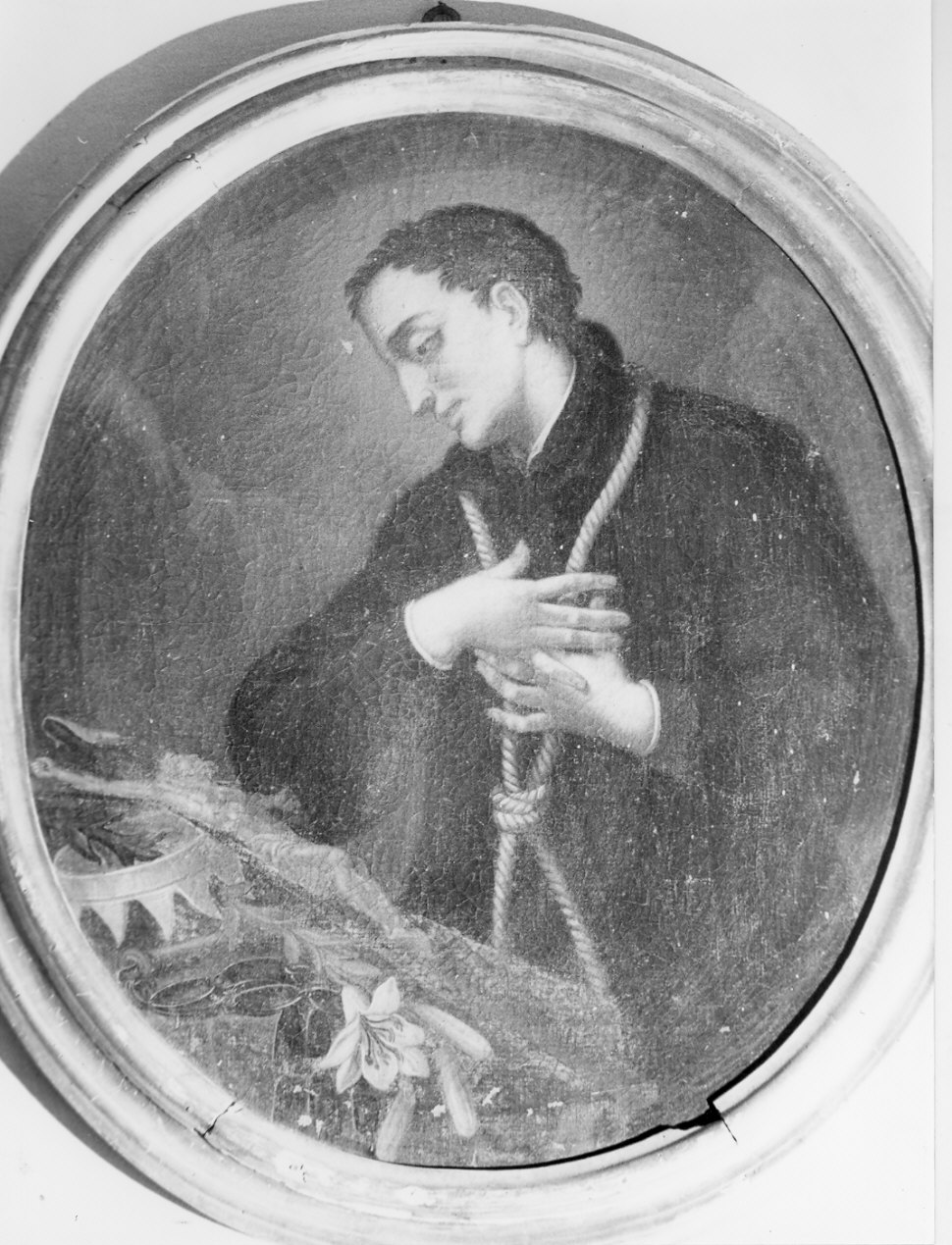San Luigi Gonzaga (dipinto, opera isolata) - ambito lombardo (sec. XIX)