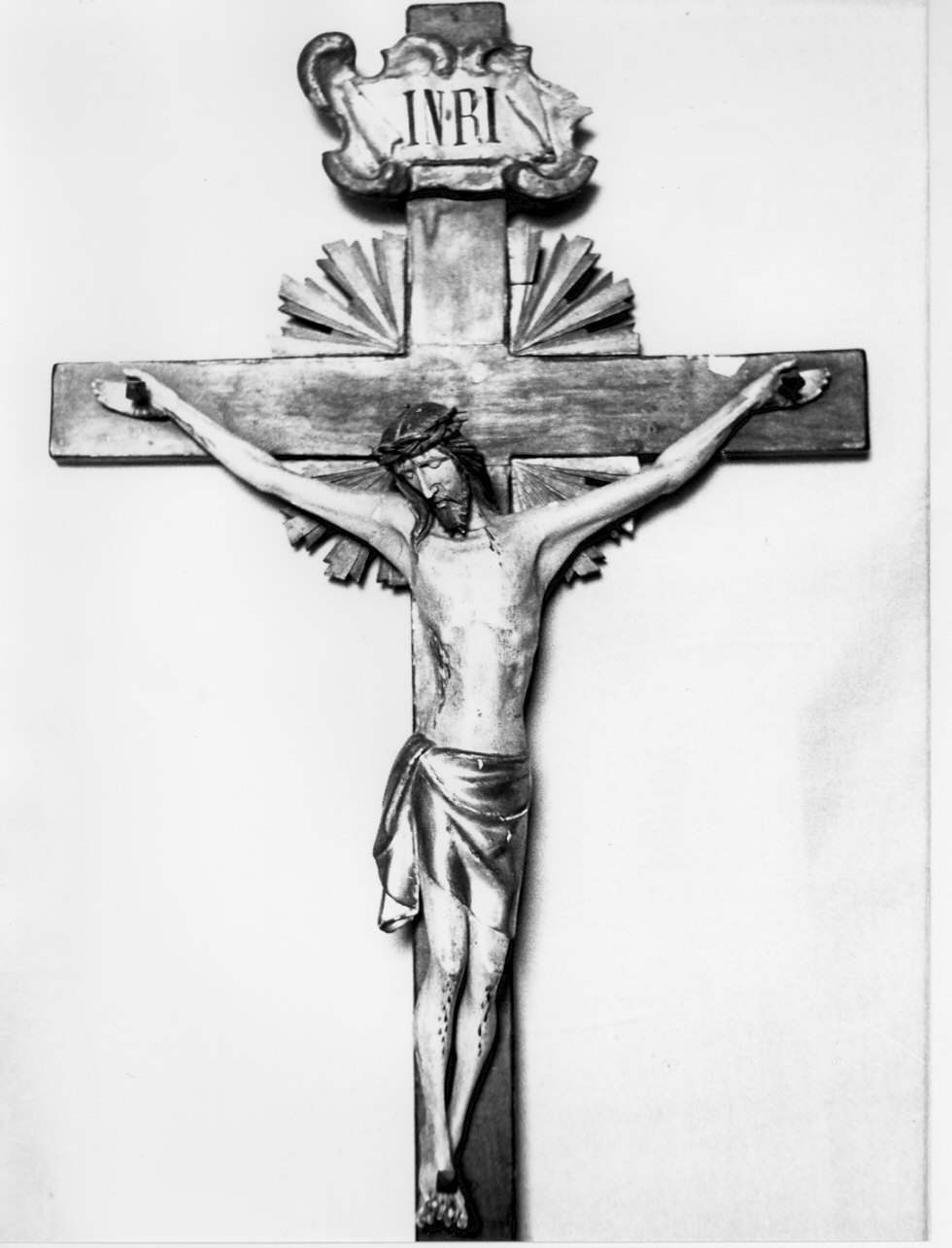crocifisso, opera isolata - bottega lombarda (seconda metà sec. XVII, sec. XVIII)