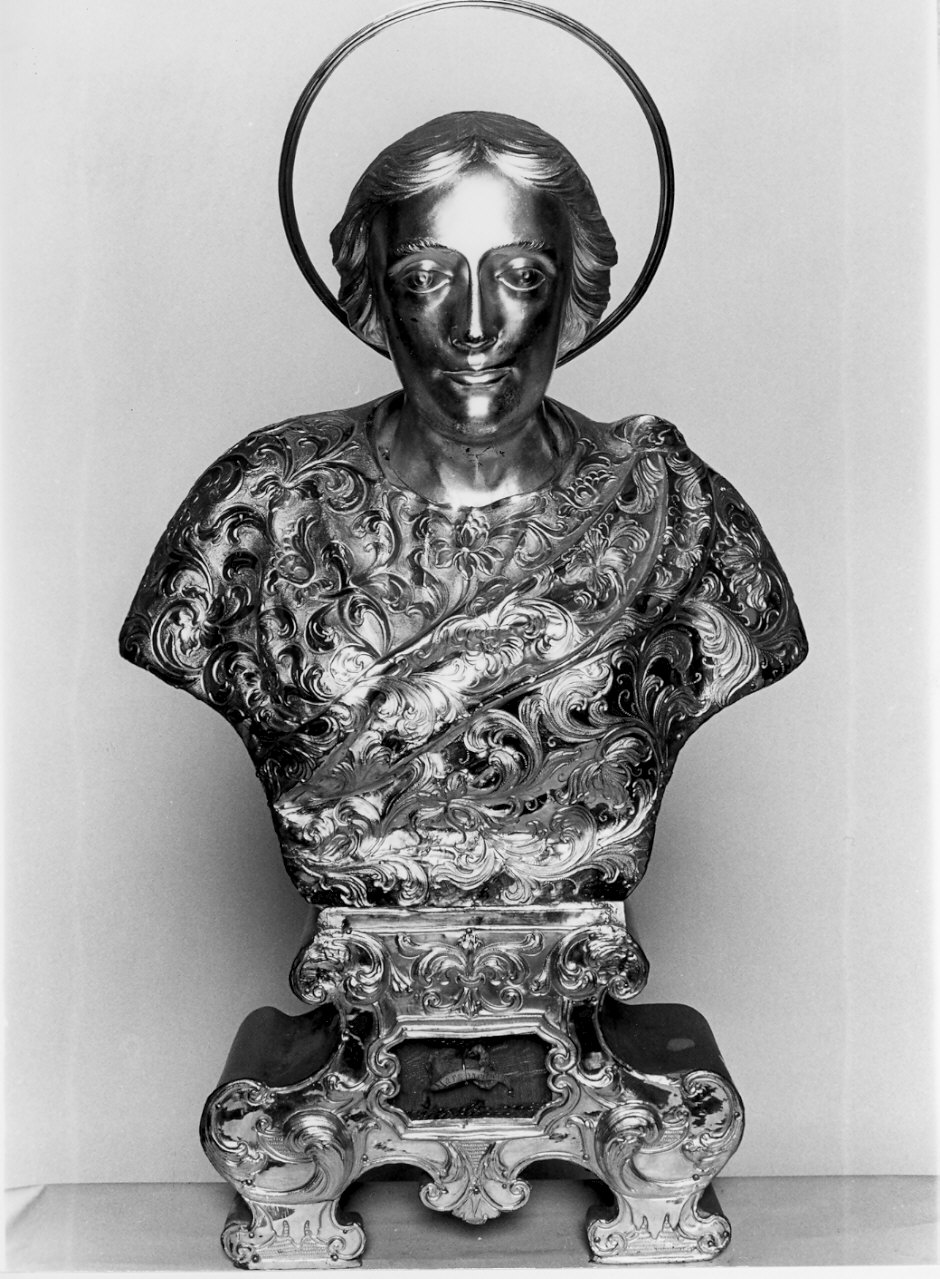 Santa (reliquiario - a busto, opera isolata) - bottega lombarda (sec. XVIII)