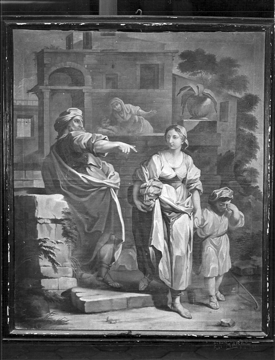 ripudio di Agar (dipinto, opera isolata) - ambito lombardo (metà sec. XVIII)