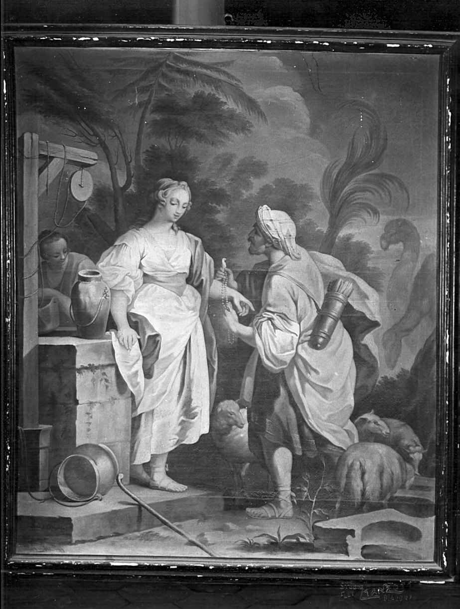Rebecca al pozzo (dipinto, opera isolata) - ambito lombardo (metà sec. XVIII)
