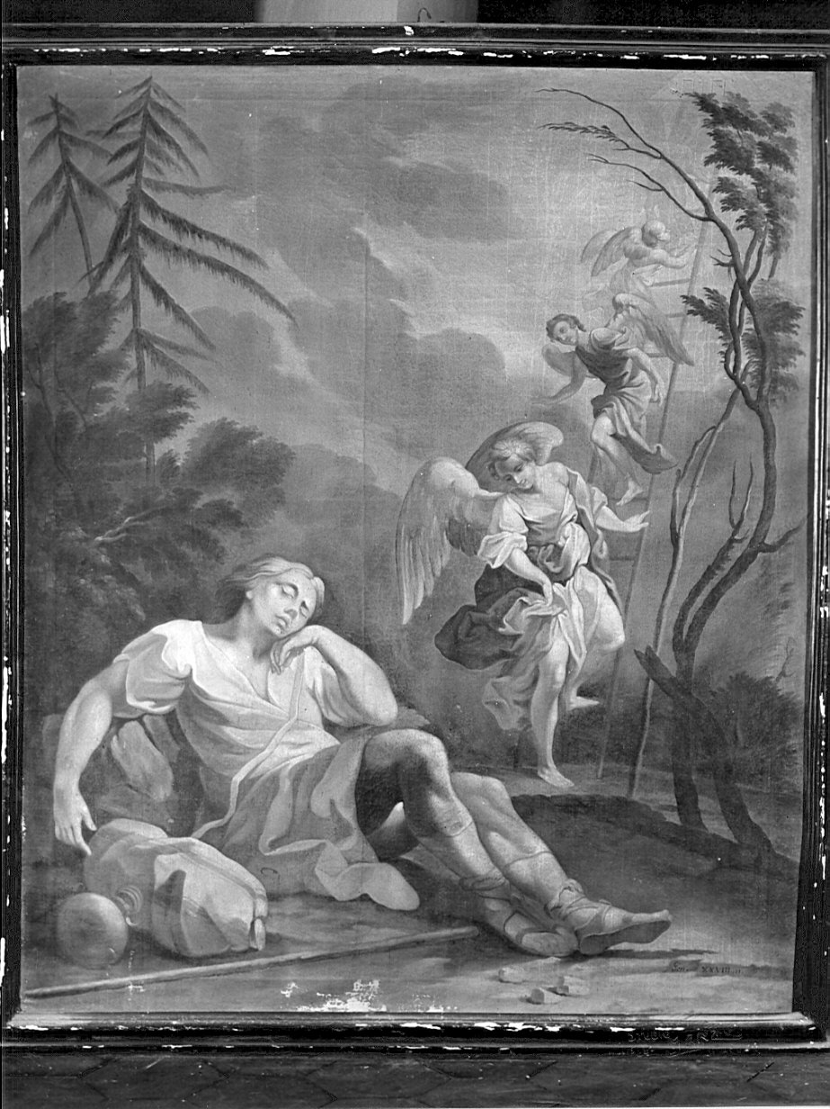 sogno di Giacobbe (dipinto, opera isolata) - ambito lombardo (metà sec. XVIII)