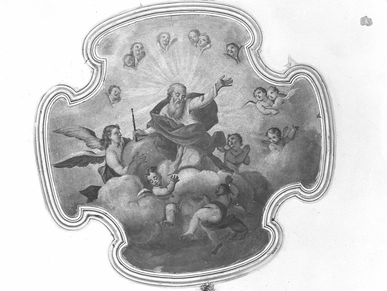 Dio Padre in gloria (dipinto, opera isolata) - ambito lombardo (sec. XIX)