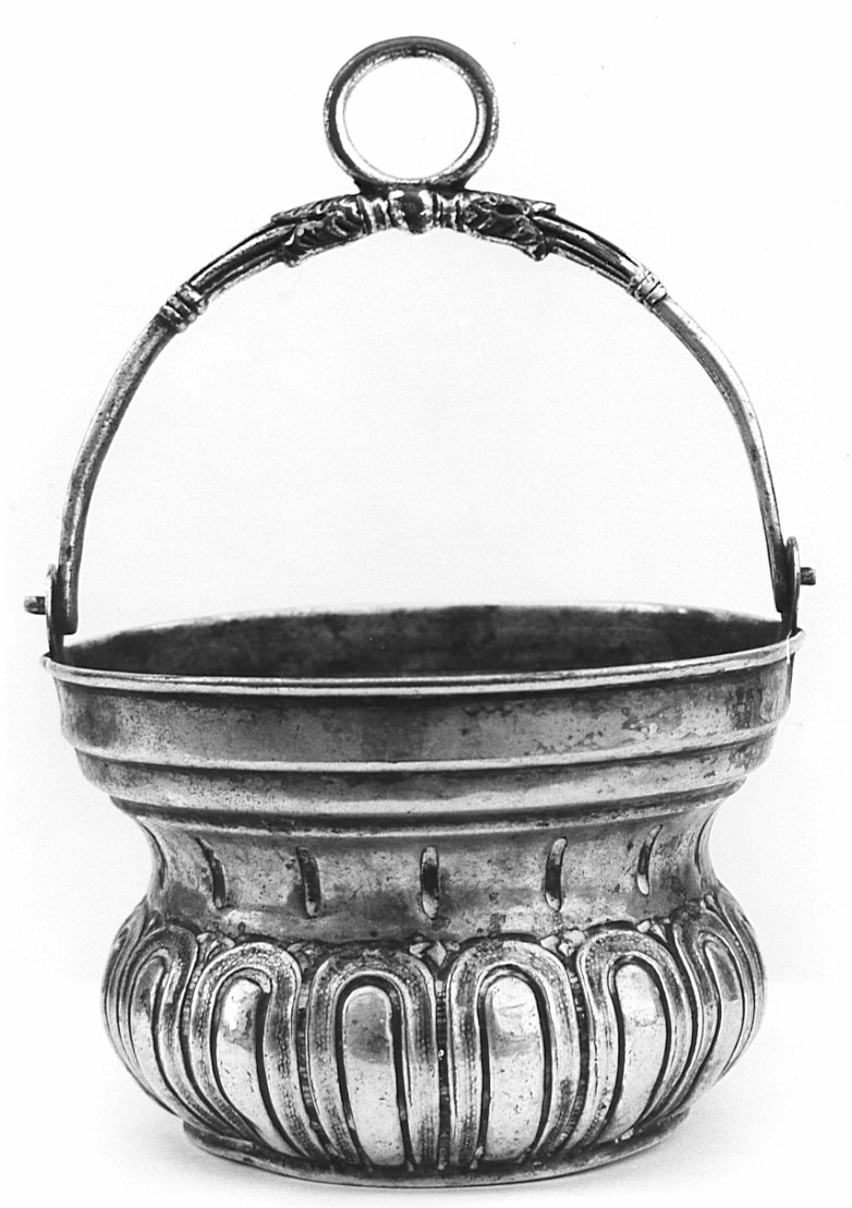 secchiello per l'acqua benedetta, opera isolata - bottega lombarda (sec. XIX)