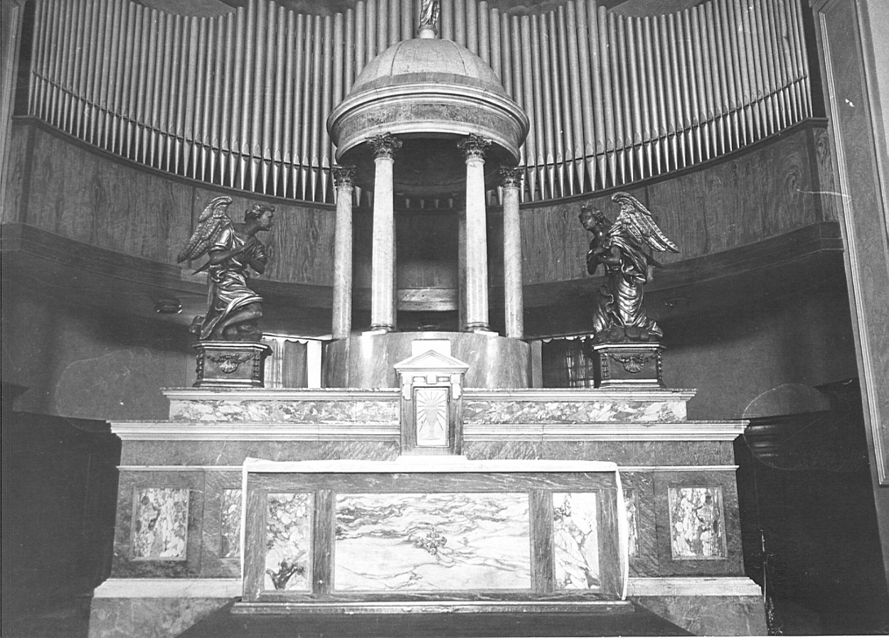 altare maggiore, complesso decorativo - bottega lombarda (sec. XIX)
