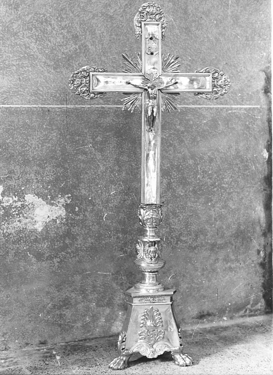 croce d'altare, opera isolata - bottega lombarda (fine sec. XIX)