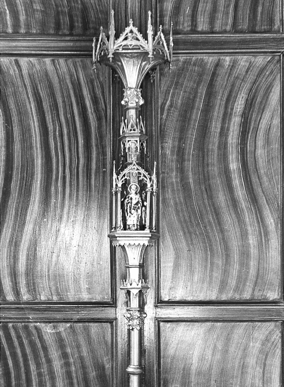 base per lanterna processionale, coppia - bottega lombarda (fine sec. XIX)