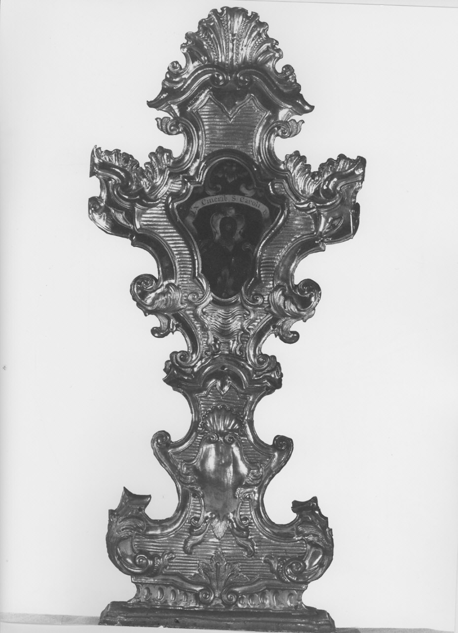 reliquiario, serie - bottega lombarda (fine sec. XVIII)