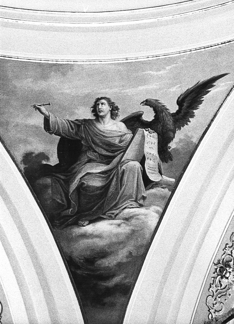 San Giovanni Evangelista (dipinto, elemento d'insieme) di Tagliaferri Luigi (attribuito) (sec. XIX)