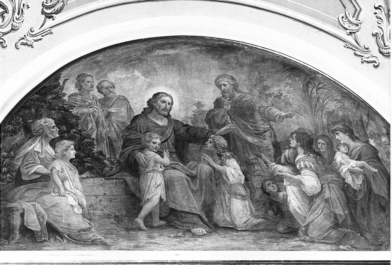 Cristo coi bambini (dipinto, opera isolata) di Tagliaferri Luigi (attribuito) (sec. XIX)