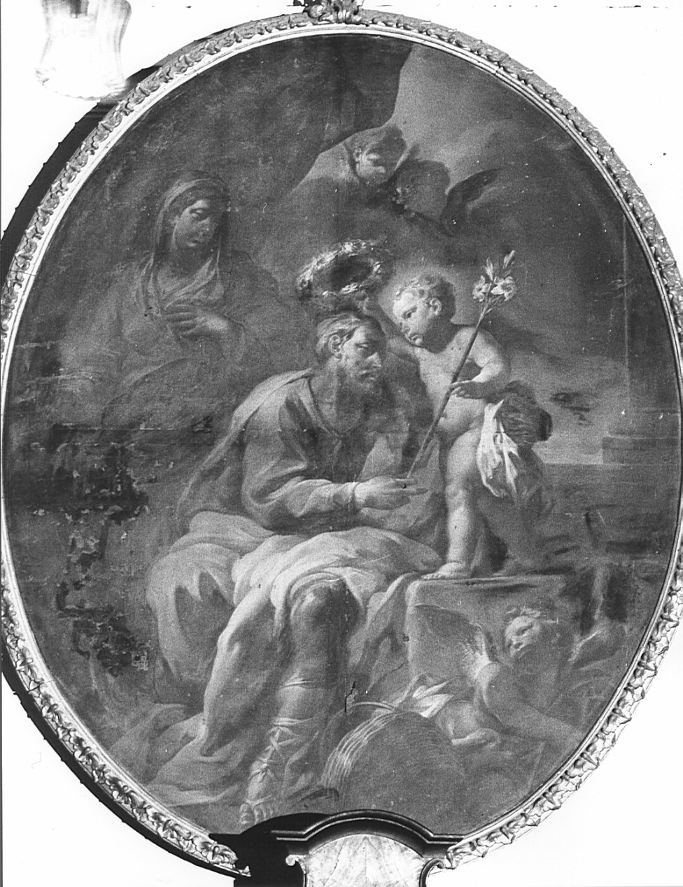 Sacra Famiglia (dipinto, opera isolata) - ambito milanese (sec. XVIII)