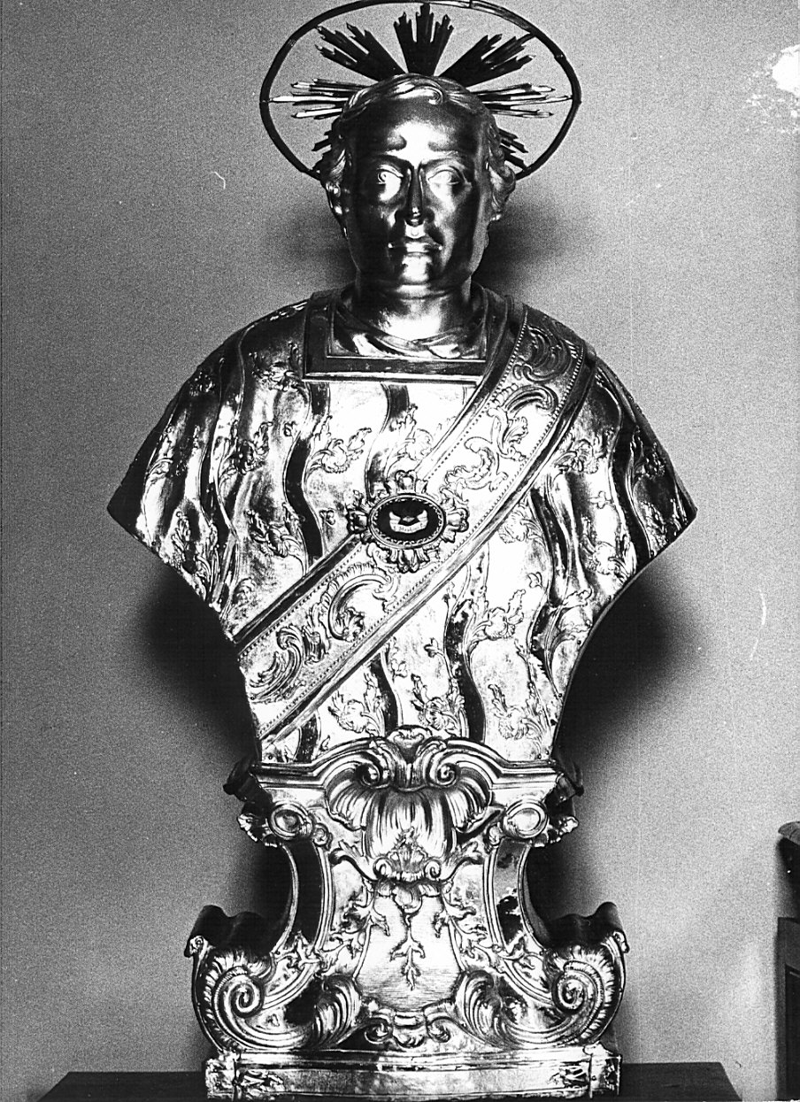 Santo Stefano (reliquiario - a busto, opera isolata) - bottega lombarda (secc. XVIII/ XIX)