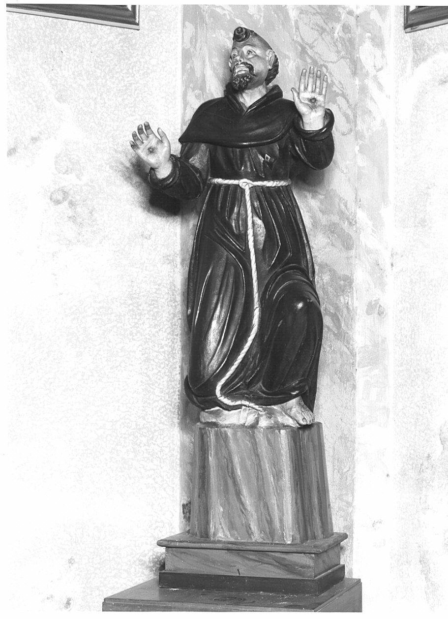 San Francesco d'Assisi (statua, opera isolata) - bottega italiana (sec. XIX)