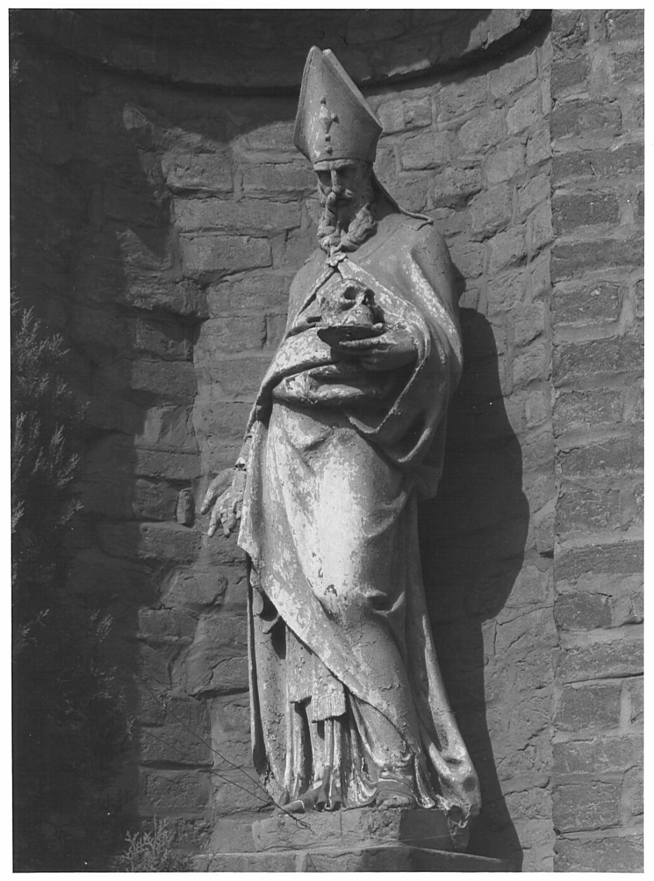 Santo Vescovo (statua, opera isolata) - bottega italiana (sec. XVII)