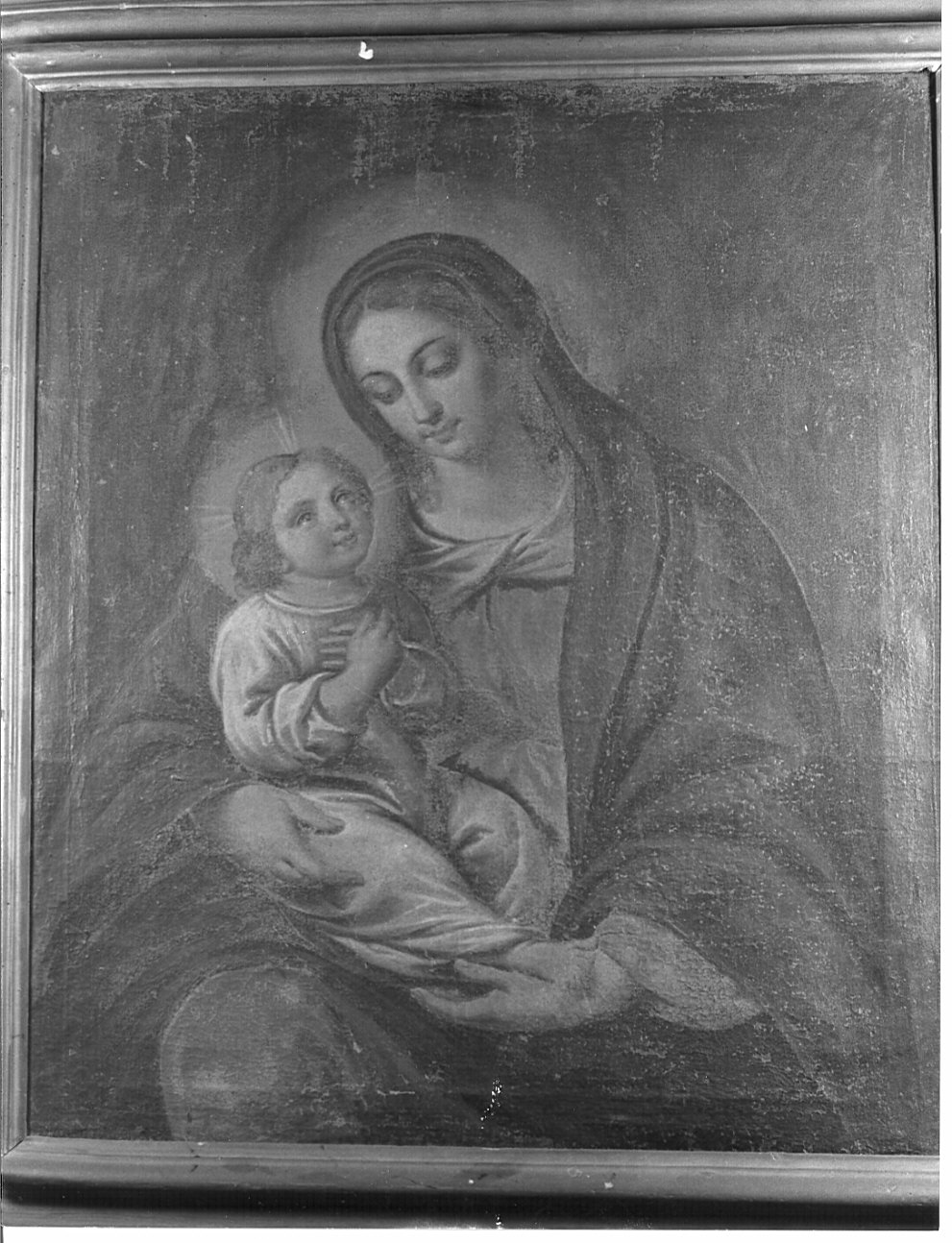Madonna con Bambino (dipinto, opera isolata) - ambito italiano (sec. XIX)