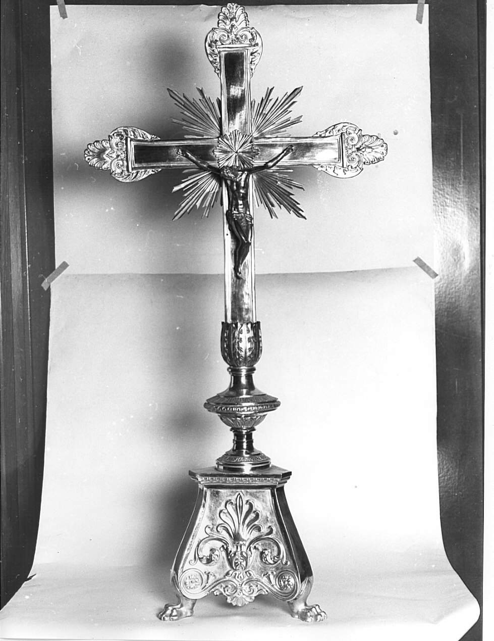 croce d'altare, opera isolata - bottega italiana (sec. XIX)