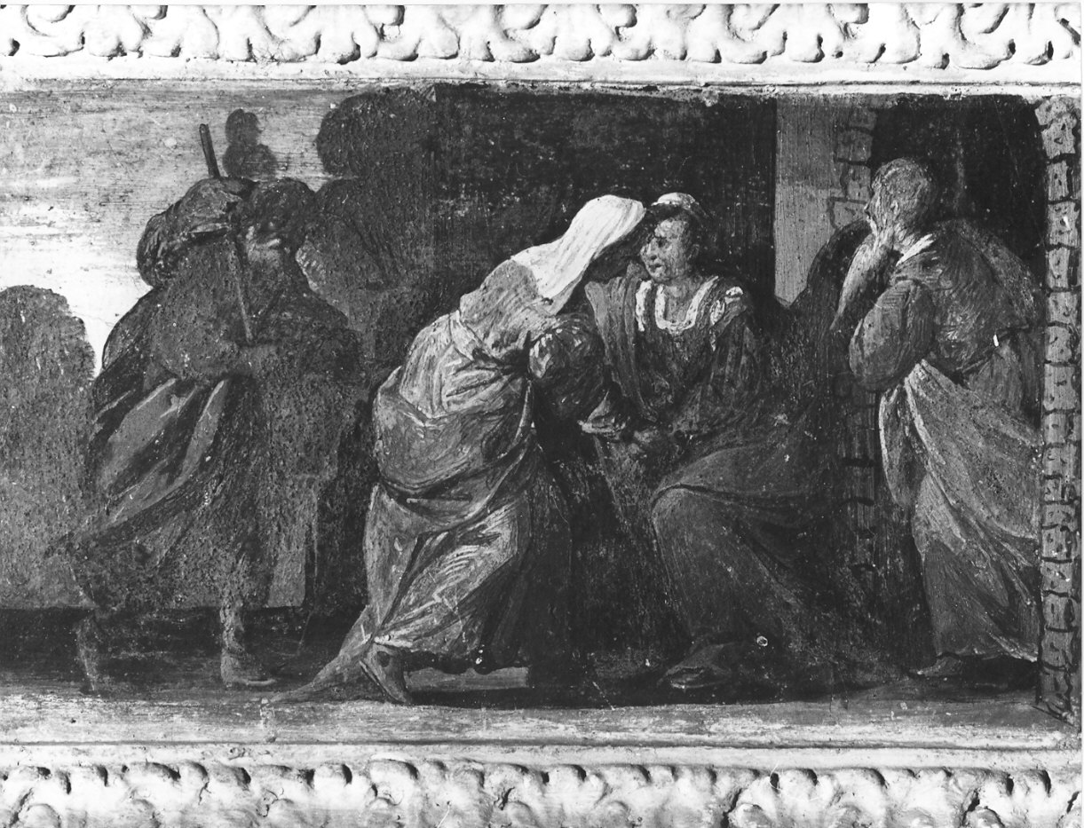 visitazione (dipinto, elemento d'insieme) di Nuvolone Panfilo (attribuito) (fine/inizio secc. XVI/ XVII)