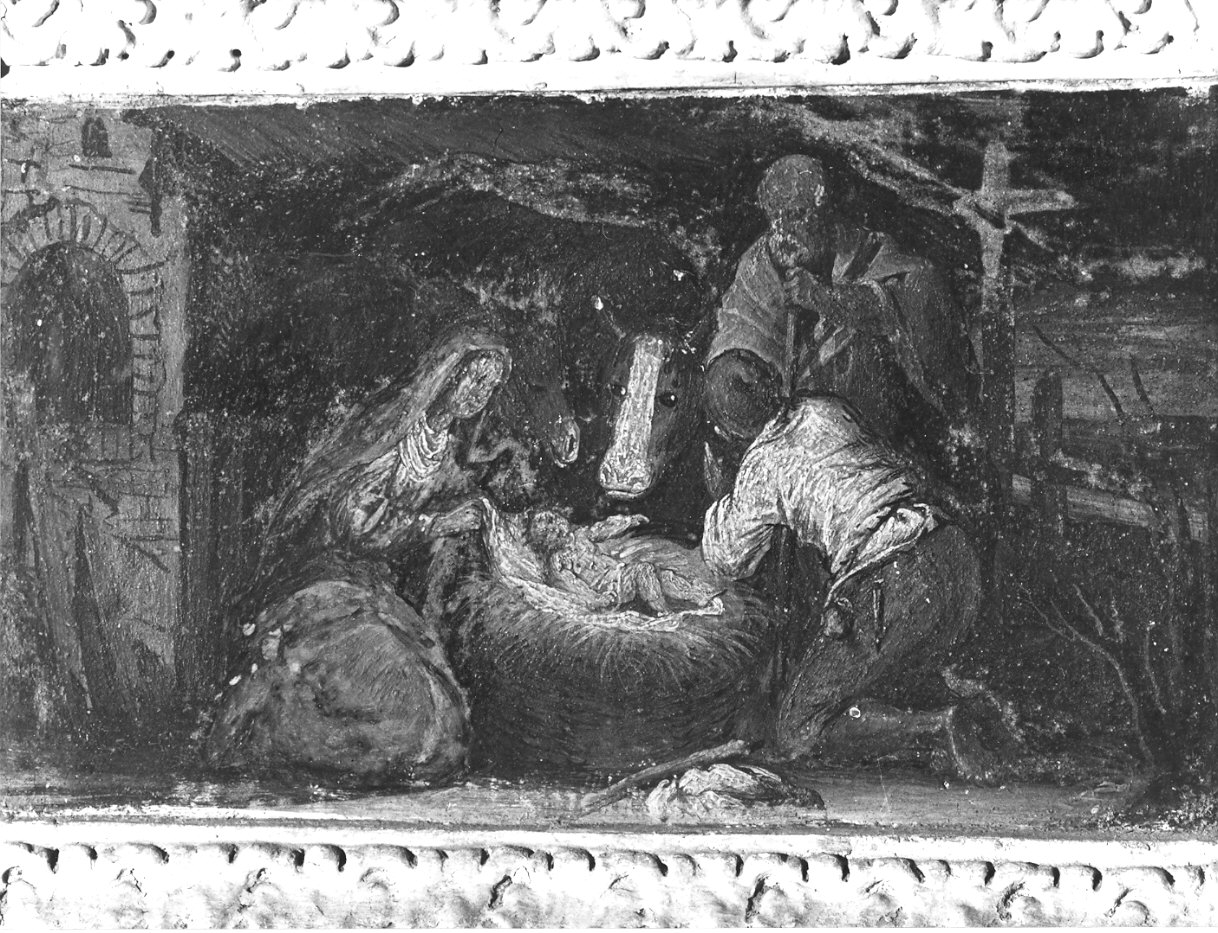 natività di Gesù (dipinto, elemento d'insieme) di Nuvolone Panfilo (attribuito) (fine/inizio secc. XVI/ XVII)