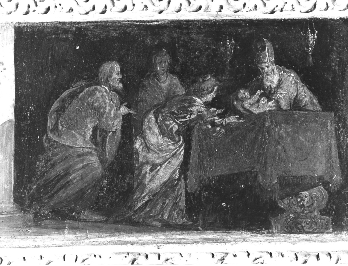 circoncisione di Gesù Bambino (dipinto, elemento d'insieme) di Nuvolone Panfilo (attribuito) (fine/inizio secc. XVI/ XVII)