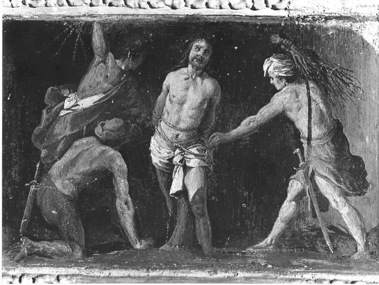 Cristo flagellato (dipinto, elemento d'insieme) di Nuvolone Panfilo (attribuito) (fine/inizio secc. XVI/ XVII)