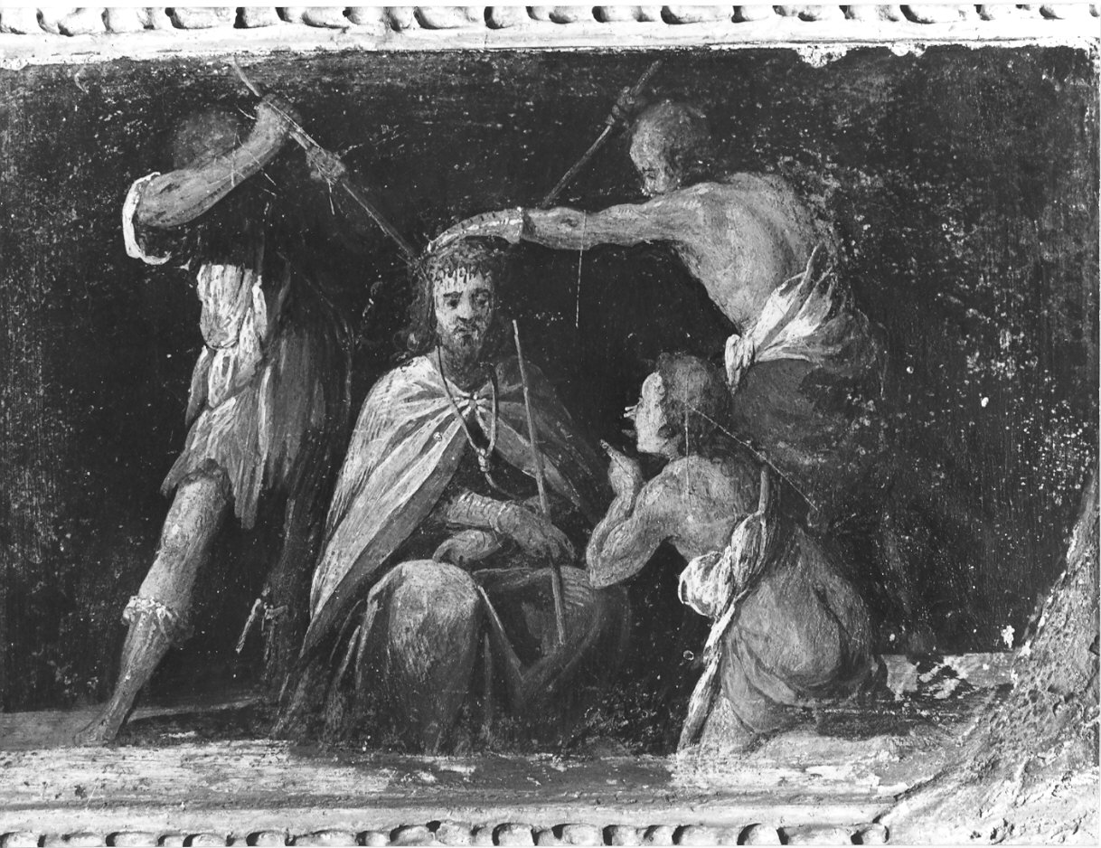 incoronazione di spine (dipinto, elemento d'insieme) di Nuvolone Panfilo (attribuito) (fine/inizio secc. XVI/ XVII)