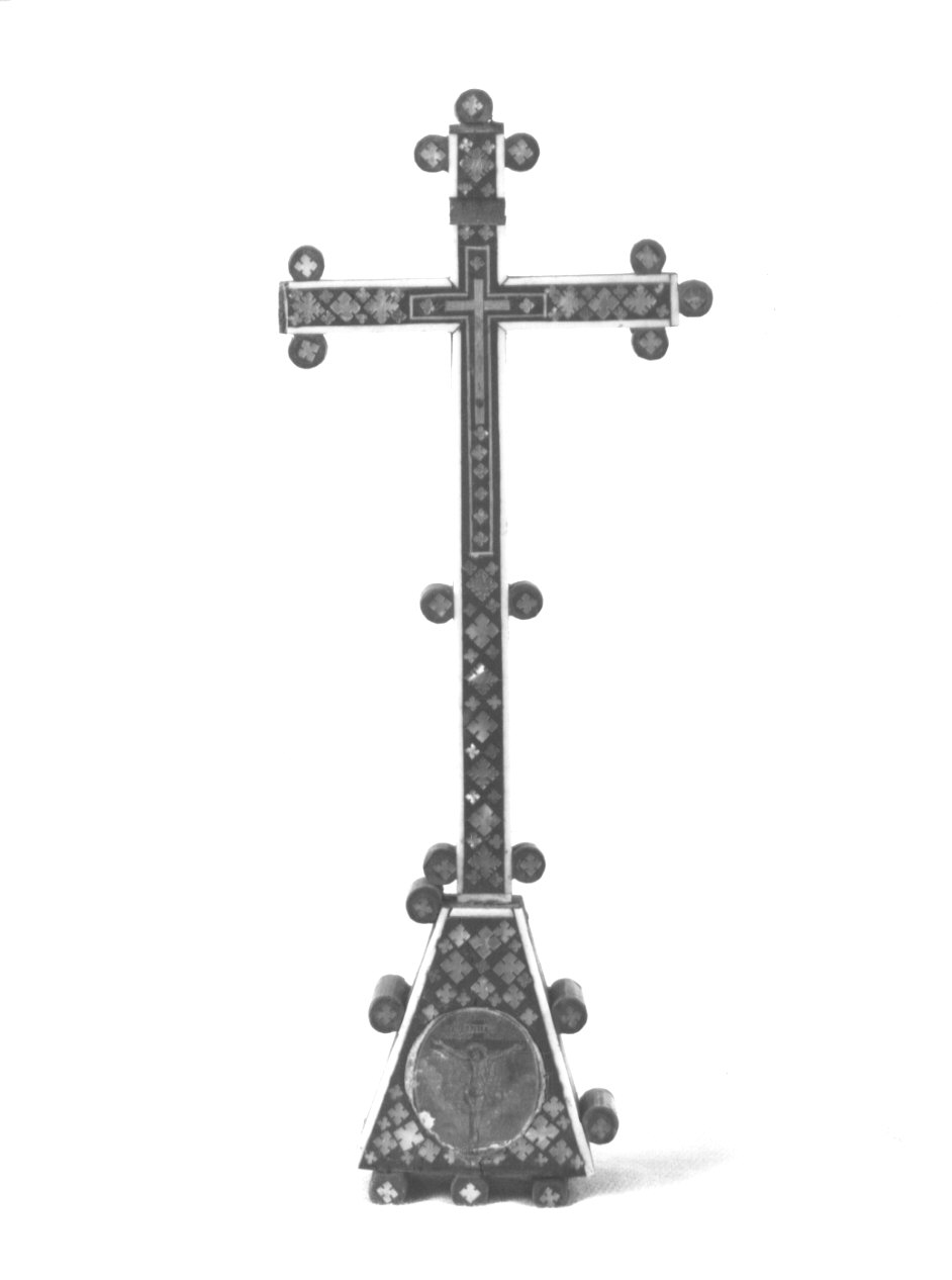 croce da tavolo, opera isolata - ambito lombardo (sec. XIX)