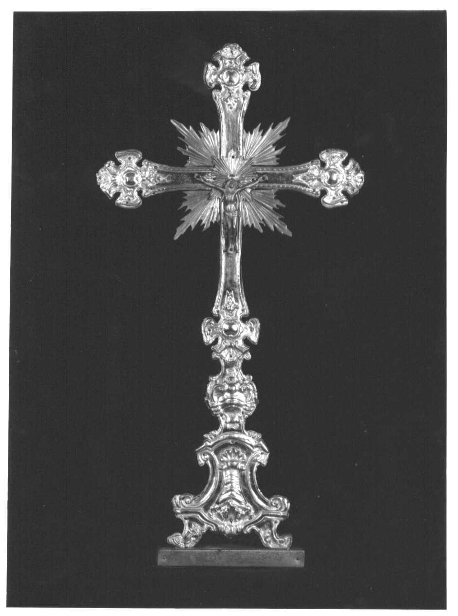 croce d'altare, opera isolata - ambito lombardo (seconda metà sec. XVIII)