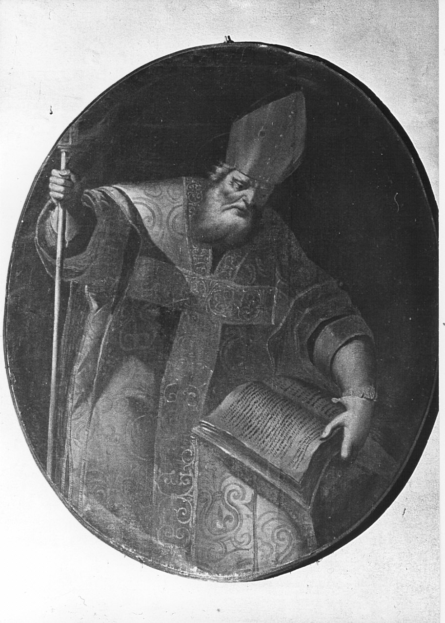 Santo vescovo (dipinto, opera isolata) - ambito lombardo (sec. XVII)
