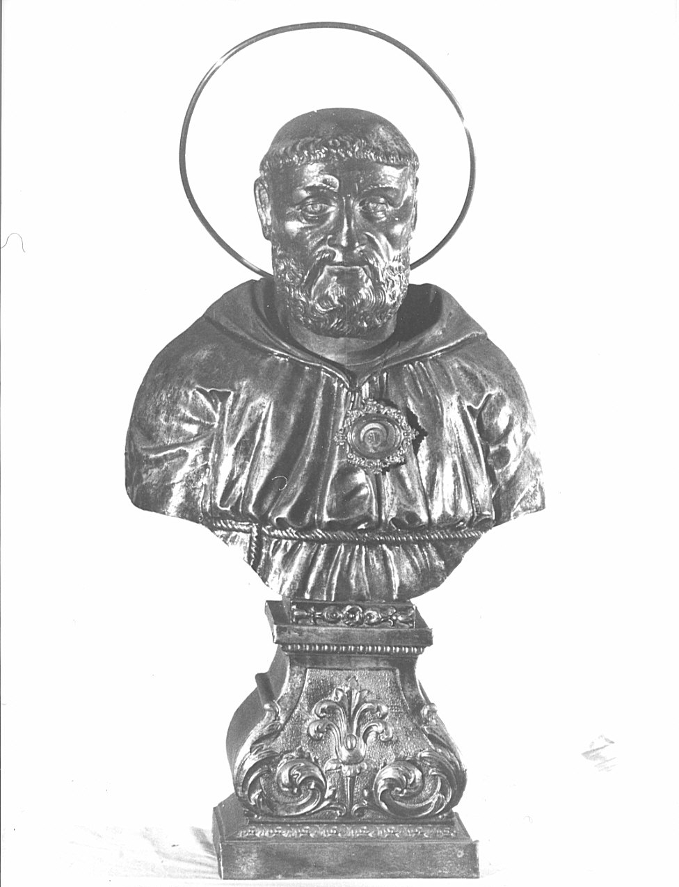 San Francesco d'Assisi (reliquiario - a busto, opera isolata) - bottega lombarda (sec. XIX)