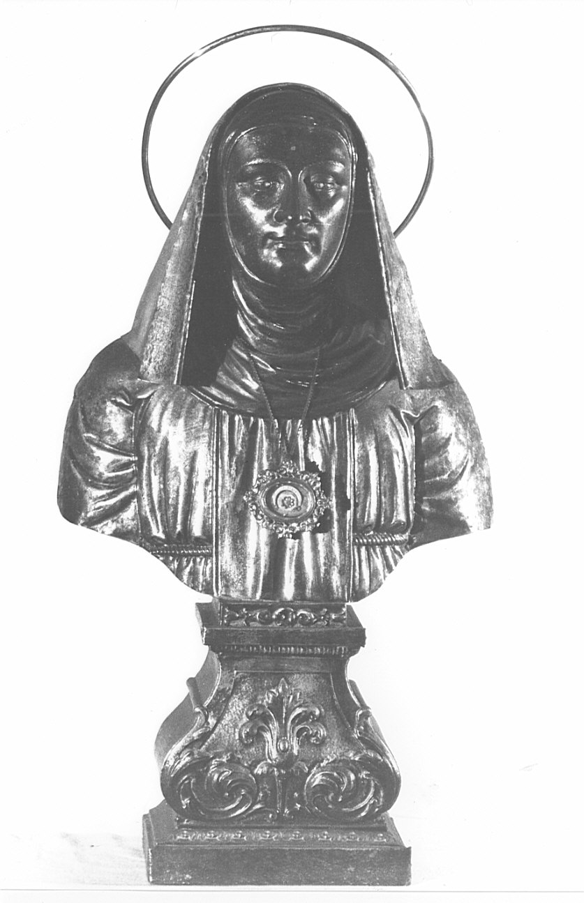 Maria Vergine (reliquiario - a busto, opera isolata) - bottega lombarda (sec. XIX)