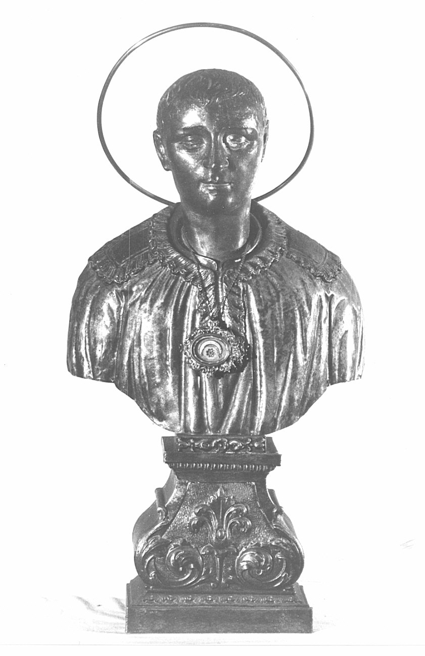 San Luigi Gonzaga (reliquiario - a busto, opera isolata) - bottega lombarda (sec. XIX)