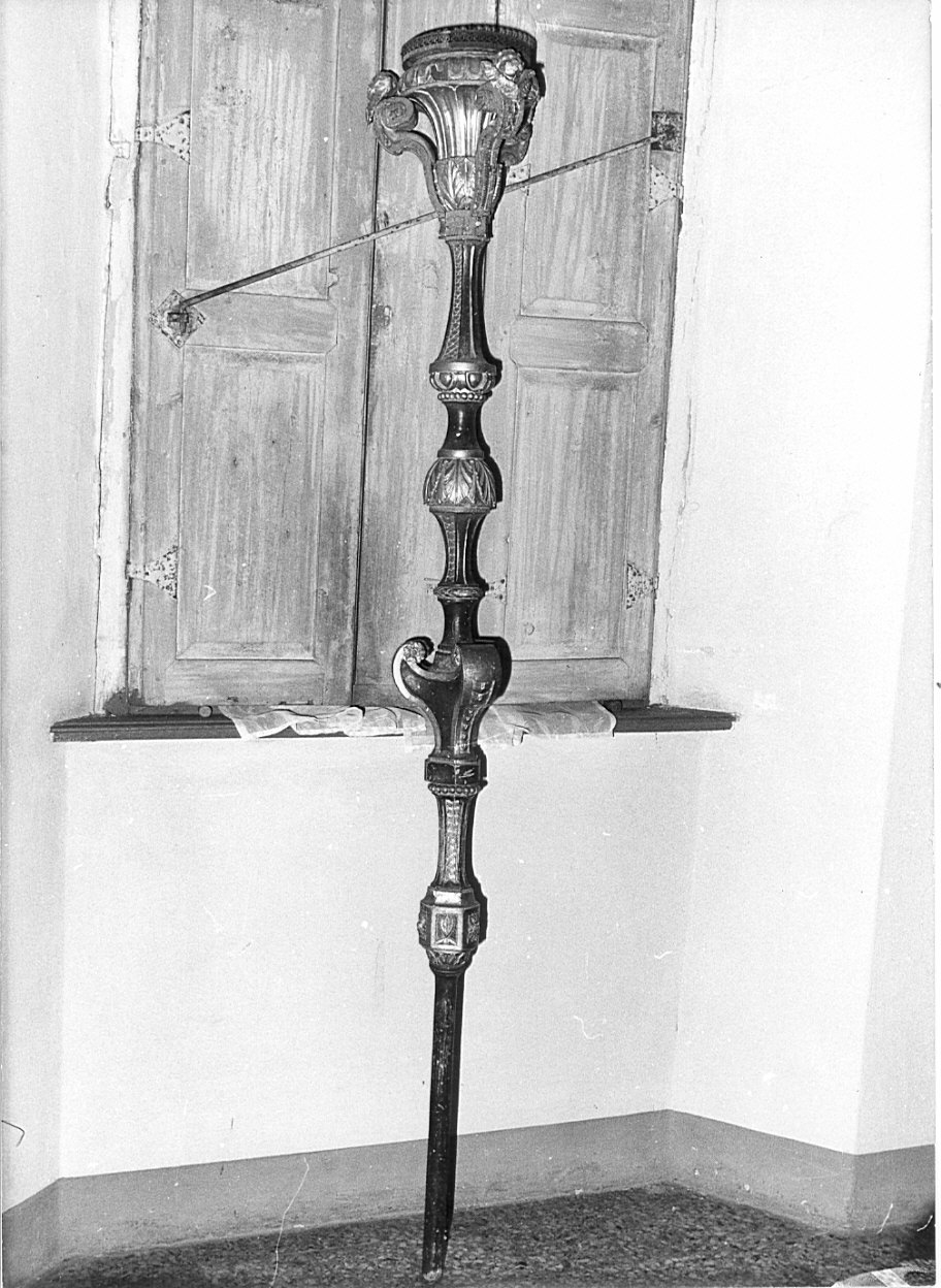 candelabro portatile, coppia - bottega lombarda (sec. XIX)