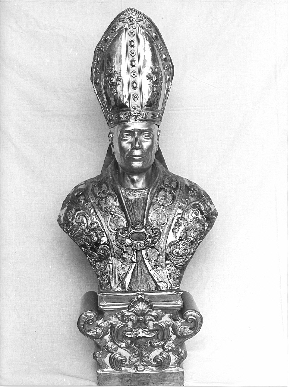 San Carlo Borromeo (reliquiario - a busto, opera isolata) - bottega lombarda (fine sec. XVIII)