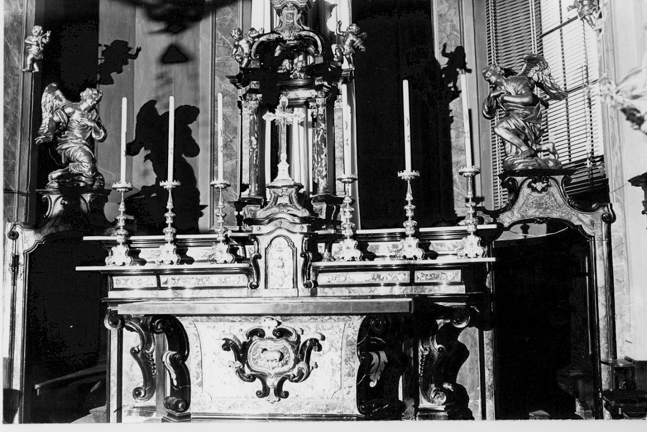 altare maggiore, complesso decorativo - bottega lombarda (seconda metà sec. XVIII)