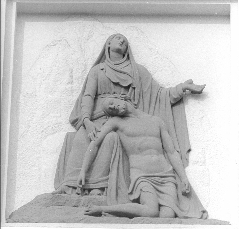 Pietà (rilievo, opera isolata) - bottega lombarda (sec. XIX)