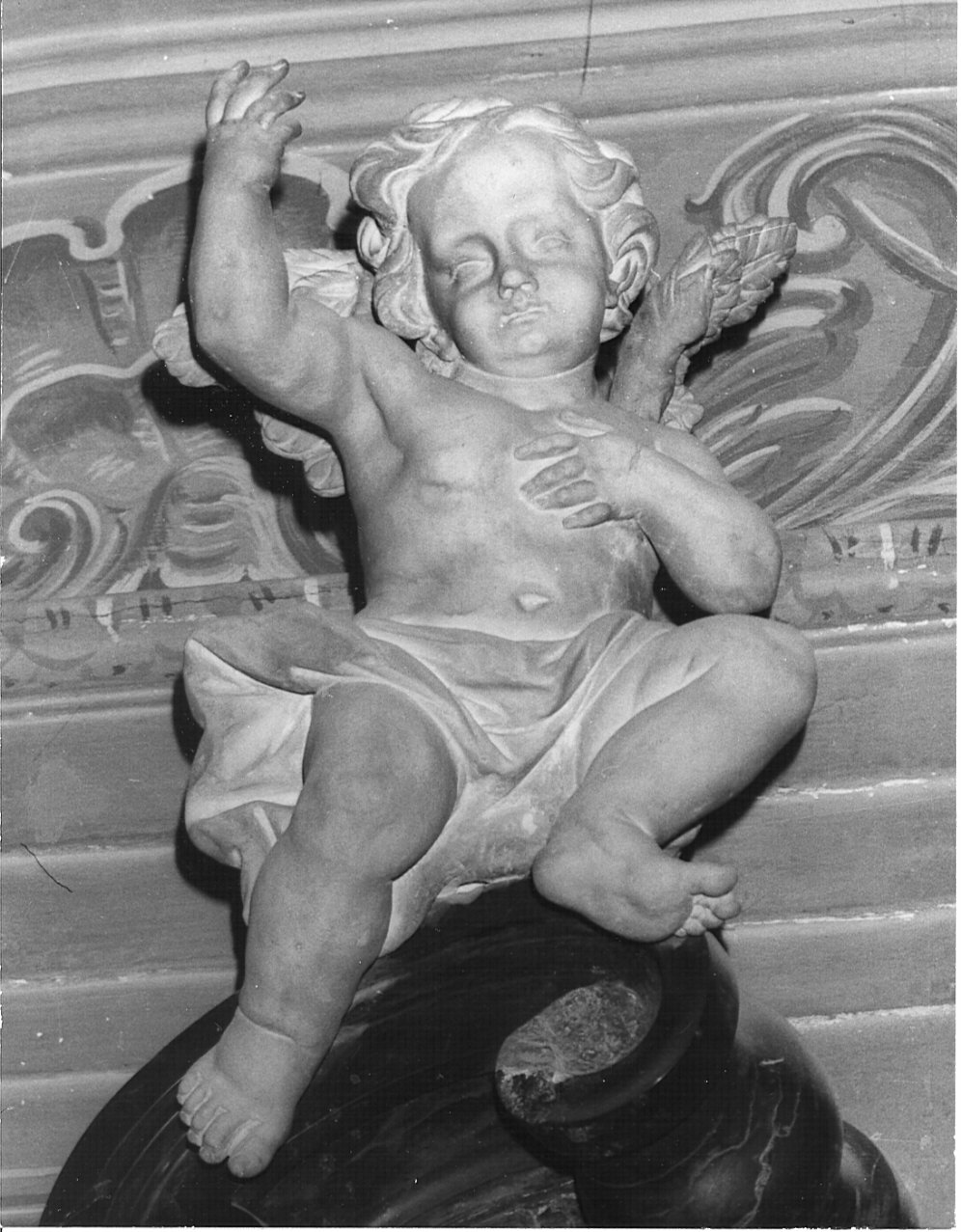 angeli (scultura, serie) - bottega lombarda (secc. XVIII/ XIX)