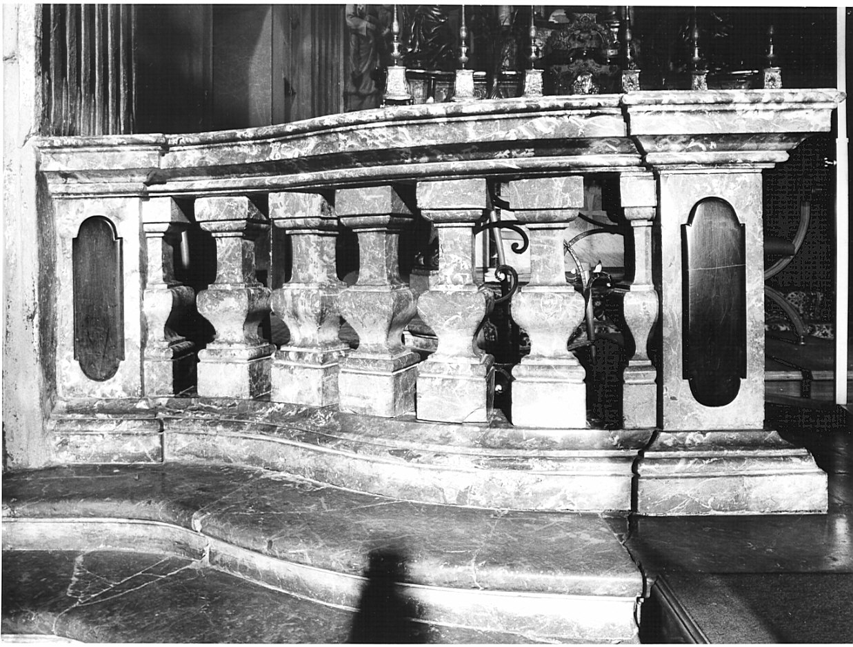 balaustrata di altare, opera isolata - bottega lombarda (sec. XVIII)