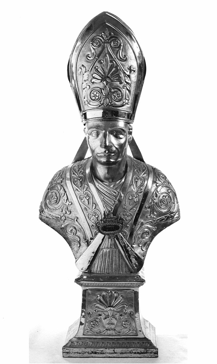 San Carlo Borromeo (reliquiario - a busto, opera isolata) - bottega lombarda (sec. XIX)