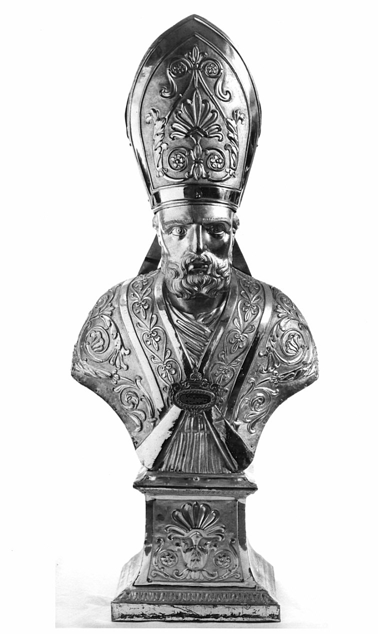 Sant'Eustorgio (reliquiario - a busto, opera isolata) - bottega lombarda (sec. XIX)