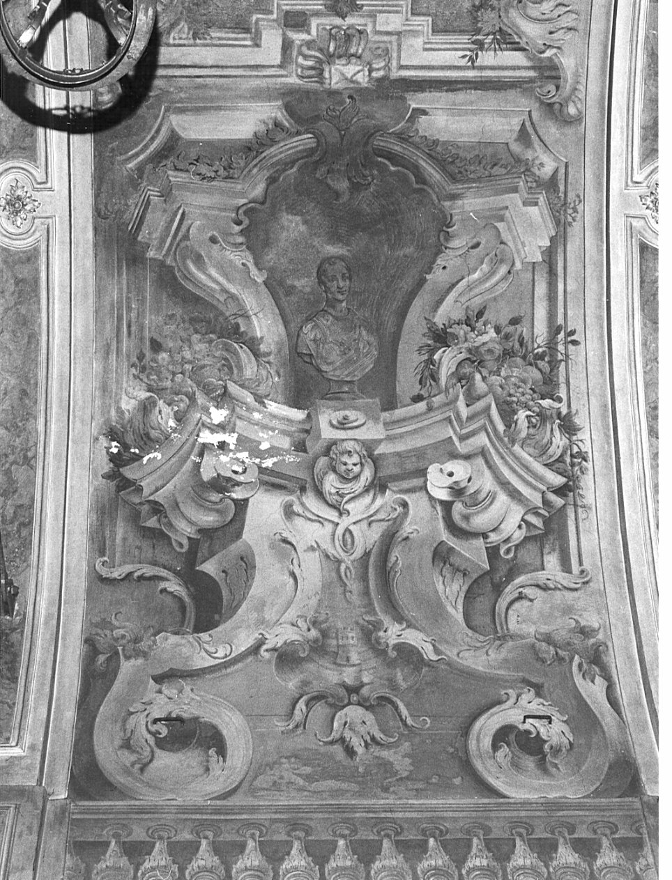 Santo (decorazione pittorica, elemento d'insieme) di Bonacina Francesco Antonio (metà sec. XVIII)